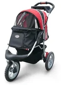 Transportery dla kotów - Wózek innopet psy Buggy psy Pet Stroller kot Buggy Jogger "Comfort EFA" wysokiej jakości i wytrzymałe dziecięcy dla psów w pełni materiał opona czarno-szara - miniaturka - grafika 1