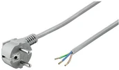 Kable - Wentronic przewód zasilający (wtyczka z zestykiem ochronnym na 3 luźne końce kabli) 1,5 m Szary 4040849939754 - miniaturka - grafika 1