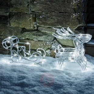 KonstSmide Iskrzące dekoracje zewn. LED Zaprzęg reniferów - Oświetlenie świąteczne - miniaturka - grafika 3