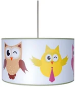 Lampy sufitowe - Lampdar Sanneli 0112 - Dziecięca lampa wisząca SOWY 1xE27/60W/230V - miniaturka - grafika 1