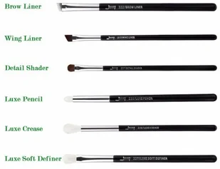 Jessup Jessup T181 Black/Silver Zestaw 6 pędzli do makijażu 40013-uniw - Pędzle do makijażu - miniaturka - grafika 2