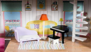 Mamabrum XXL Największy drewniany domek dla lalek 123 cm podświetlany LED taras akcesoria ogródek DOMEK W06A379 - Domki dla lalek Mamabrum XXL Największy drewniany domek dla lalek 123 cm podświetlany LED taras akcesoria ogródek DOMEK W06A379 - Domki dla lalek - miniaturka - grafika 3