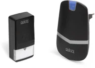 Dzwonki i gongi - Delight Bezprzewodowy dzwonek do drzwi 230V IP44 czarny - miniaturka - grafika 1