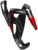 Akcesoria rowerowe - ELITE Koszyk na bidon Custom Race Plus czarno-czerwony - miniaturka - grafika 1