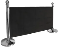 Wyposażenie lokali gastronomicznych - Bolero Płótno odgradzające czarne | wys. 700 mm | szer. 1430 mm CF137 - miniaturka - grafika 1