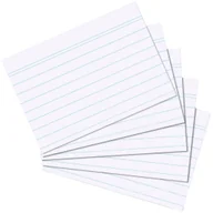 Artykuły biurowe - Herlitz Kartki kartotekowe A5 100 białych kartek w linie - miniaturka - grafika 1