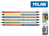 Kredki, ołówki, pastele i pisaki - MILAN Kredki Bicolor Fluo metalizowane 12 kolorów - miniaturka - grafika 1