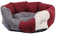 Legowiska dla psów - Kerbl psy narzuta na łóżko Amelie bordo/antracyt - miniaturka - grafika 1