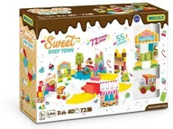 Tory, garaże, parkingi - Wader Trasa z klockami i zestaw autek Kid Cars 55 elementów - miniaturka - grafika 1