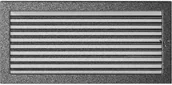 Kratki wentylacyjne - Parkanex kominkowa czarno-srebrna żaluzja 22x45 - miniaturka - grafika 1