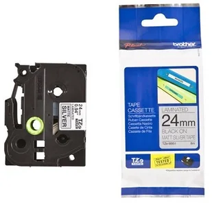 Brother TZEM951 do PT1280 etyk taśma lam srebrna/B - Etykiety do drukarek - miniaturka - grafika 2