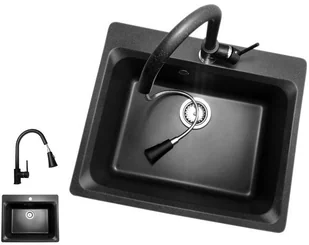 Kuchinox Głęboka Komora 20 cm Zlewozmywak Zlew Granitowy - Zlewozmywaki - miniaturka - grafika 3