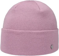 Czapki damskie - Merino Czapka z Mankietem Fine by Lierys, różowy, One Size - miniaturka - grafika 1