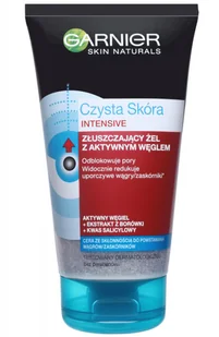Garnier Czysta Skóra Aktywny Węgiel, żel peelingujący, 150 ml - Żele do mycia twarzy - miniaturka - grafika 4