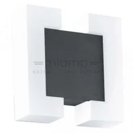 Lampy ogrodowe - Eglo Zewnętrzna LAMPA ścienna SITIA 95988 kwadratowa OPRAWA elewacyjna LED 9,6W kinkiet do ogrodu outdoor IP44 grafitowy biały 95988 - miniaturka - grafika 1