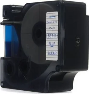 Dymo JetWorld Taśma D1 Niebieski na Przezroczystym 24mm x 7m 53711) stron JWT-D53711N - Taśmy do drukarek barwiące - miniaturka - grafika 2