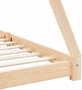 vidaXL Rama łóżka dziecięcego, lite drewno sosnowe, 90 x 200 cm vidaXL - Łóżka dla dzieci i młodzieży - miniaturka - grafika 7