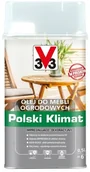 Farby i impregnaty do drewna - V33 Olej do mebli ogrodowych tek 0,5 l 122352 - miniaturka - grafika 1