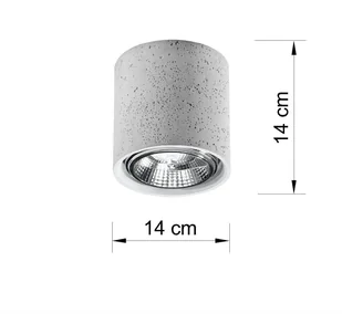 Sollux Lighting Plafon CULLO 140 beton - Lampy sufitowe - miniaturka - grafika 3