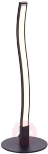 Leuchten Direkt Lampa stołowa LED Wave z przełącznikiem czarna - Lampy stojące - miniaturka - grafika 3