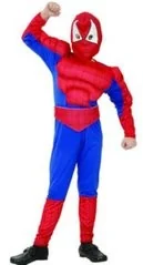 GoDan strój dla dzieci Spiderman, rozmiar 130/140 cm - Stroje karnawałowe - miniaturka - grafika 2