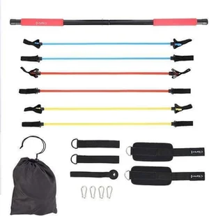 Zestaw do ćwiczeń Drążek + gumy treningowe oporowe - Gumy, taśmy, ekspandery - miniaturka - grafika 2