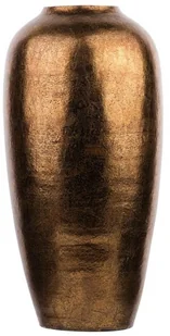 Beliani Wazon dekoracyjny złoty błyszczący LORCA - Poduszki ogrodowe - miniaturka - grafika 2