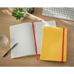 Leitz Notatnik B5/80 kratka 100g COSY SOFT TOUCH twarda oprawa żółty ciepły /44820019/ ES1485-6 - Notesy i bloczki - miniaturka - grafika 2