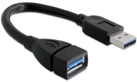 Kable komputerowe i do monitorów - Delock Przedłużacz kabla USB 3.0 0.15 m 82776 - miniaturka - grafika 1