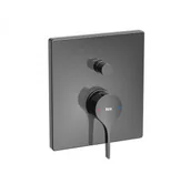 Baterie podtynkowe - Roca A5A0B3ACN0 INSIGNIA BLACK Bateria wannowo-prysznicowa podtynkowa do RocaBox czarny połysk - miniaturka - grafika 1