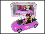 Lalki dla dziewczynek - Hipo Laleczka 16cm w kabriolecie 30cm 65050 - miniaturka - grafika 1