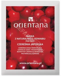 Orientana Maska z jedwabnej tkaniny pod oczy Czereśnia japońska 2szt. - Kosmetyki pod oczy - miniaturka - grafika 3