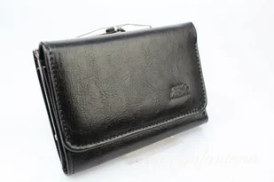 Elkor Portfel Damski Skórzany (PL) Skóra Licowa Klamra 12 cm - Portfele - miniaturka - grafika 8