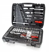 Zestawy narzędziowe - Zestaw Kluczy Nasadowych 215 El. Grzechotki Torxy - miniaturka - grafika 1