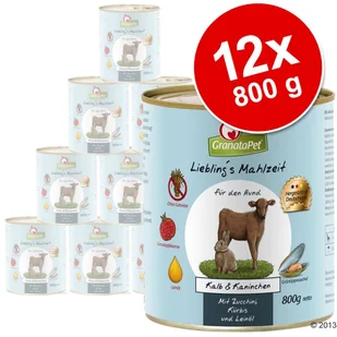 Granata Pet Pakiet Liebling's Mahlzeit, 12 x 800 g - Dziczyzna i wołowina Angus - Mokra karma dla psów - miniaturka - grafika 2