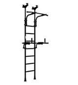 Wyposażenie sportowe i gimnastyczne - Małpiszon Drabinka gimnastyczna czarna rozporowa + poręcze 01.20.7.06.410.04.00-02 - miniaturka - grafika 1