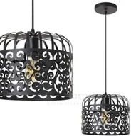 Lampy sufitowe - Rabalux LAMPA wisząca ALESSANDRA 2156 metalowa OPRAW ażurowy zwis vintage czarny 2156 - miniaturka - grafika 1