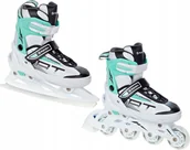Rolki - Rolki Łyżwy 2w1 Raven Profession White/Mint 35-39 - miniaturka - grafika 1