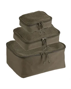 Mil-Tec Zestaw trzech zasobników Mesh Pouch Set - Zielony OD (16003801) 16003801 - Odzież taktyczna i umundurowanie - miniaturka - grafika 2