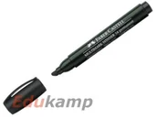 Cienkopisy - Faber-Castell Marker FABER-CASTELL 54 permanentny czarny końcówka ścięta AB900FBC - miniaturka - grafika 1