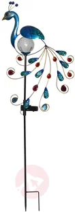 Best Season Solarne oświetlenie dekoracyjne Peacock, paw - Lampy ogrodowe - miniaturka - grafika 3