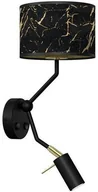 Lampy ścienne - Milagro Kinkiet SENSO Black/Gold 1xE27 + 1x mini GU10 5902693772910 - miniaturka - grafika 1