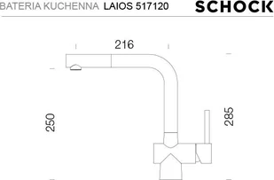 Schock LAIOS 517120 EDM stal szlachetna inox - Baterie kuchenne - miniaturka - grafika 2