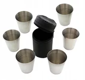 Kuchnia turystyczne i akcesoria - Kieliszki Turystyczne 6szt Metalowe Kieliszek 30ml - miniaturka - grafika 1