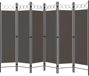 vidaXL Parawan 6-panelowy, antracytowy, 240 x 180 cm vidaXL - Parawany - miniaturka - grafika 2