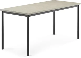 AJ Produkty Stół SONITUS, 1600x700x720 mm, jasno szare linoleum, antracyt - Meble do szkół i przedszkoli AJ Produkty Stół SONITUS, 1600x700x720 mm, jasno szare linoleum, antracyt - Meble do szkół i przedszkoli - miniaturka - grafika 1