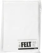 Dekoratorstwo - Creativ Company A S Filc akrylowy, A4, Biały, 10 arkuszy - miniaturka - grafika 1