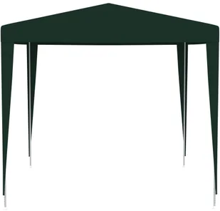 vidaXL Namiot imprezowy, 2,5x2,5 m, zielony, 90 g/m - Pawilony ogrodowe - miniaturka - grafika 4