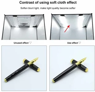 Puluz Namiot bezcieniowy 60cm LED Puluz 3380 lumenów PU5060EU - Namioty fotograficzne bezcieniowe - miniaturka - grafika 7