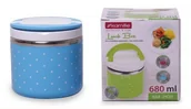 Termosy - KAMILLE Pojemnik termos na żywność KAMILLE lunch box niebieski 2102_nieb - miniaturka - grafika 1